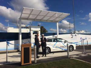 The new ITM Power hydrogen refuelling station in East London