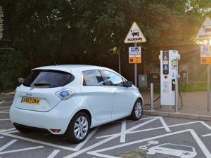 Renault ZOE using Ecotricity EV charging network