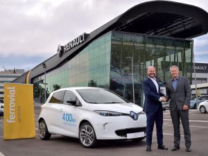 Renault and Ferrovial's new Zity EV car sharing service in Madrid.