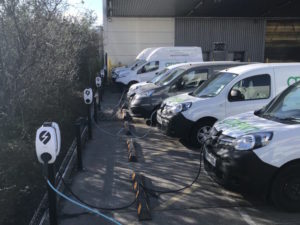 EO Charging says it’s completed the UK's largest single-site charge point installation for Gnewt Cargo.
