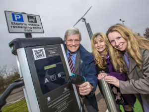 Thanks to the new charge points at Sandon and Chelmer Valley Park and Ride, four cars can charge simultaneously at each location