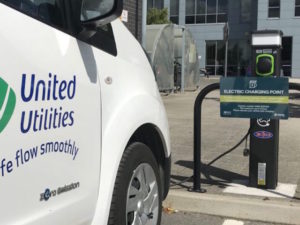 United Utilities has already deployed nine EV charging points