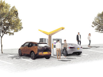 Initially, the hubs will be equipped with two 50kW charge points