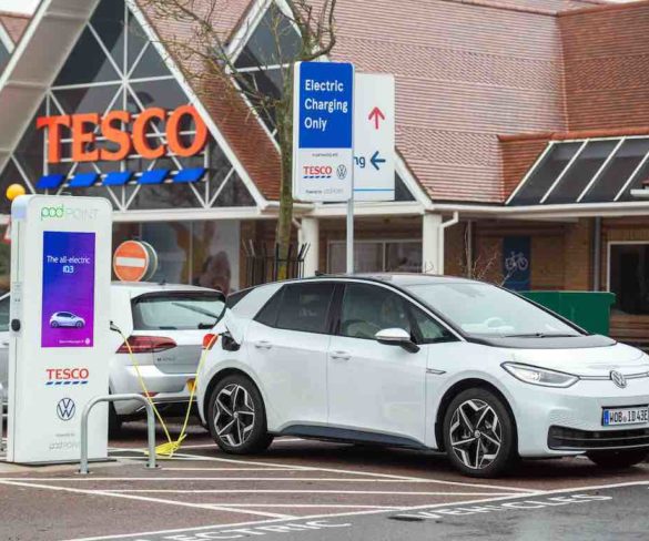 Tesco named as UK’s best supermarket for charge points