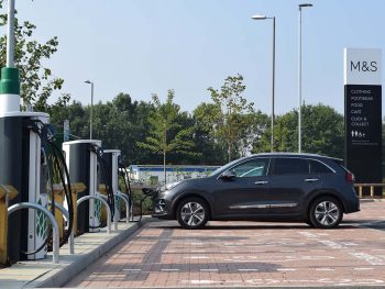 The rapid charge points installed at the Maidstone M&S store mark the start of a five-store trial