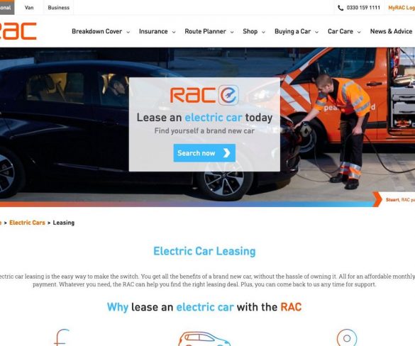 New RAC leasing service to make EVs more affordable than petrol models