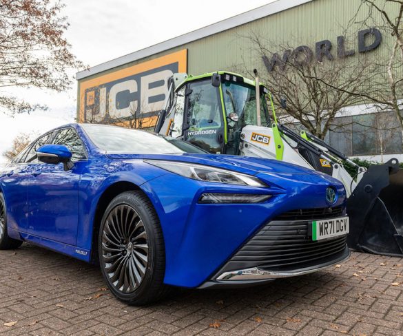 JCB takes delivery of second hydrogen fuel cell Toyota Mirai