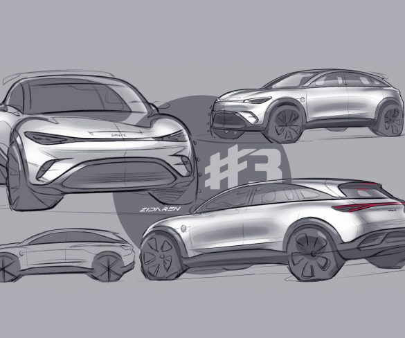 Smart #3 all-electric coupé-SUV teased ahead of official unveiling