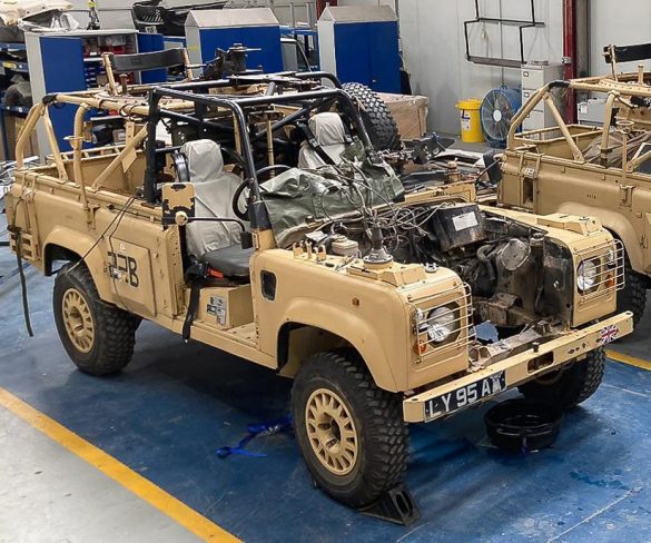 Babcock to convert military Land Rovers to EVs for Ministry of Defence fleet