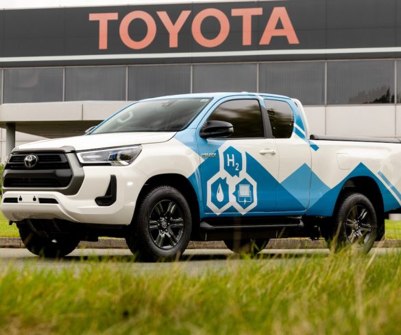Toyota reveals hydrogen-fuelled Hilux pickup