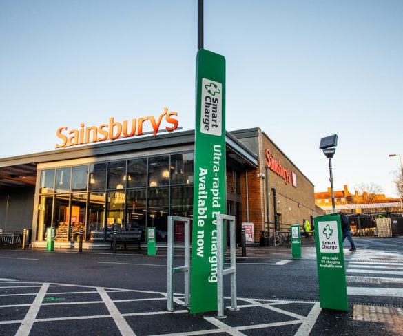 Sainsbury’s launches new ultra-rapid charging service across stores