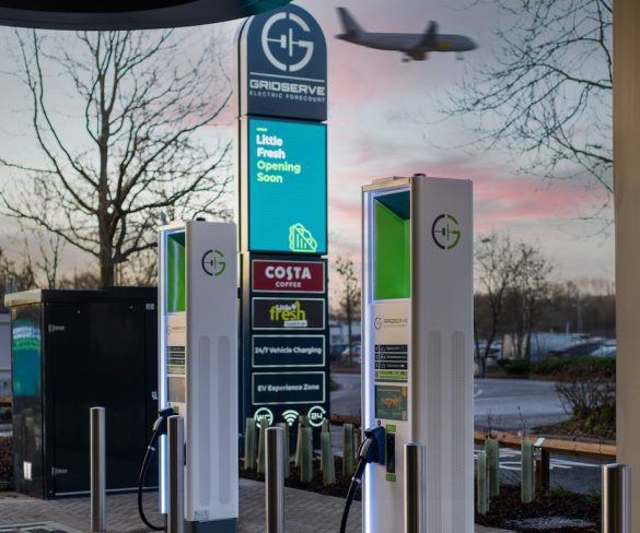 Gridserve Electric Forecourt opens at Gatwick with 30 EV charging bays