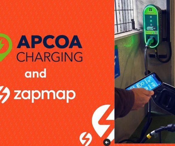 APCOA EV charge points now available in real time on Zapmap