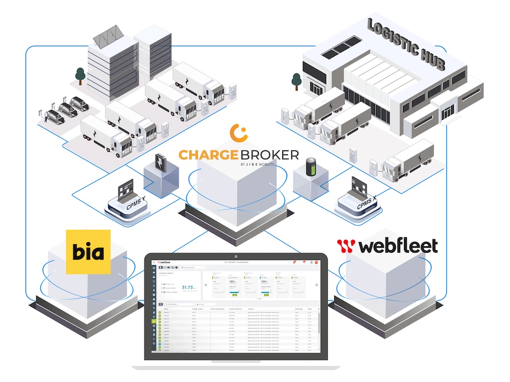 Webfleet venture develops complete EV energy and fleet management system